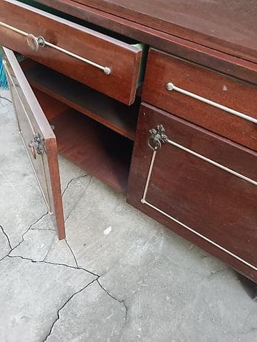 дерево мебель: Тумба для вещей и одежды, Б/у, Без зеркала, Дерево, цвет - Коричневый — 2