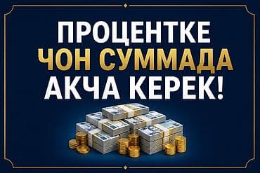 Чоң суммадагы акча процентке керек. Ай сайын пайызын берип турам