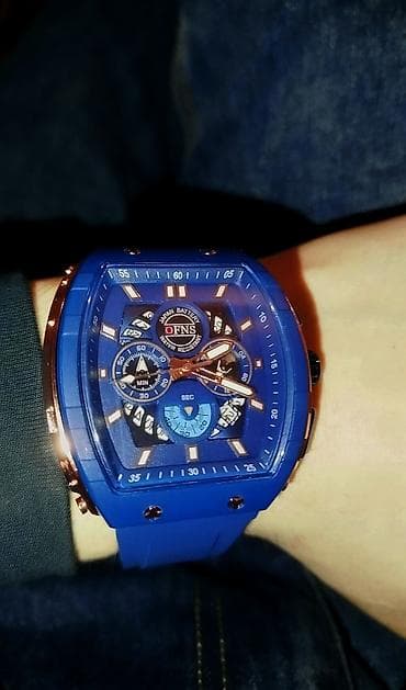 Бижутерия: Спорттук сааттар саат, Таймер жана секунда өлчөгүч, Суу өткөрбөөчү, Эркектердики, Жаңы — 1