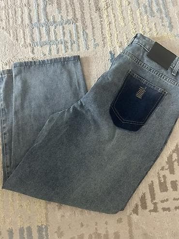 джинсы биг бои: Джинсы унисекс из плотного денима средней плотности, цвет серо‑синий — 2