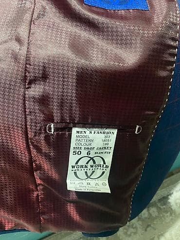 Жеке буюмдар: Мужской пиджак WORK WORLD (Men’s Fashion), модель 303, slim fit. - — 3