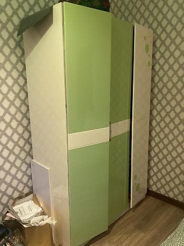 Кеңсе эмереги комплекти, Колдонулган, Шкаф, Диван, Өзү алып кетүү, түсү - Жашыл — 2