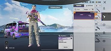 Аксессуарлар: Аккаунт PUBG Mobile с косметикой и ресурсами Содержимое: - Окраски — 7