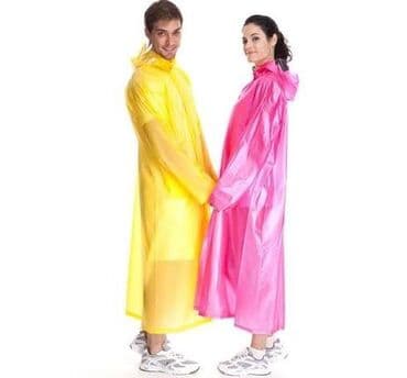 Дождевик, Пончо, Китай, цвет - Желтый, Все размеры