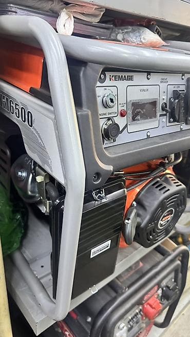 Генераторы: Бензиновый генератор KEMAGE KM6500 Описание: - Мощная одноцилиндровая — 4