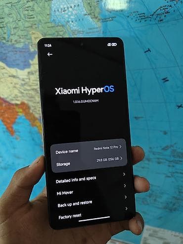 Redmi, Redmi Note 12 Pro 5G, Б/у, 256 ГБ, цвет - Черный, 2 SIM — 4