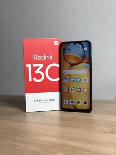 Redmi, Redmi 13C, Б/у, 128 ГБ, цвет - Черный, 2 SIM