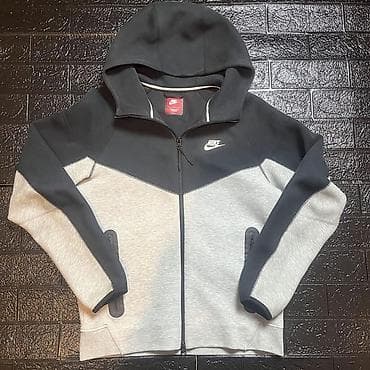 Толстовки: Мужская толстовка, L, Nike, Новый, цвет - Серый, Платная доставка — 1