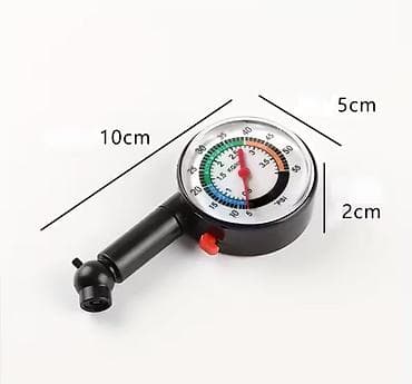 Механический манометр для шин Диапазон измерений: до 55 PSI / 4 кг/см²
