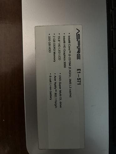 i7 8: Acer Aspire E1-571 — 15.6" ноутбук для повседневных задач — 1