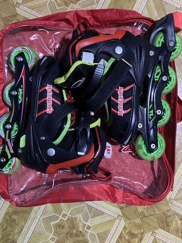 рали: Роликовые коньки DANWEI в комплекте с чехлом. - Тип: раздвижные — 2