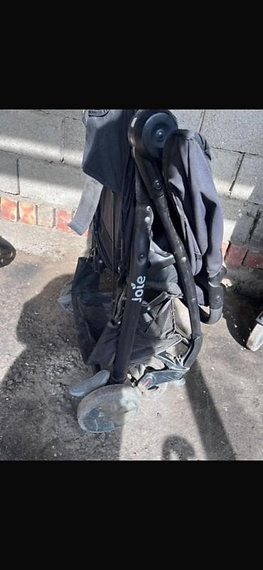 тачка коляска: Прогулочная коляска Joie (чёрная) - Лёгкая и манёвренная, 4 колёса - — 3