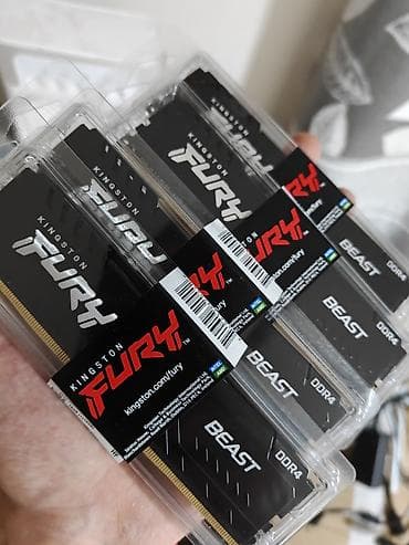 компьютер набор: Оперативная память (RAM) для ПК, Новый, Kingston Fury, 32 ГБ, DDR4, 3600 МГц — 2