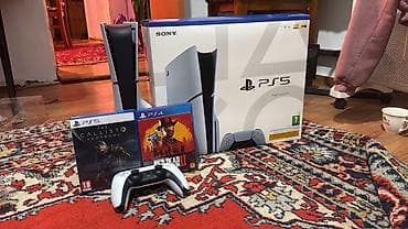 sony playstation пять: PlayStation 5 (дисковая версия) с комплектом игр Состав: - Консоль — 5