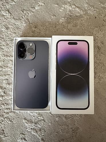 oppo a55: IPhone 14 Pro, Б/у, 256 ГБ, Deep Purple, 80 % — 4