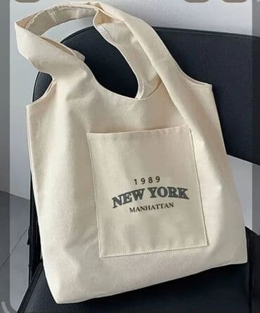 у настоящей женщины должна быть сумка из италии: Эко-сумки из плотного хлопка (шопперы) - Материал: натуральный — 2