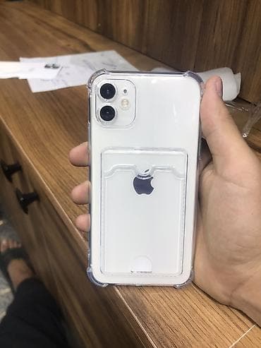 ipxone 12: IPhone 11, Б/у, 64 ГБ, Белый, Защитное стекло, Чехол, 72 % — 6