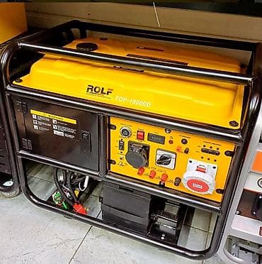 Генераторы: Дизельный генератор ROLF TOP-15000D - Мощная электростанция в раме с — 1