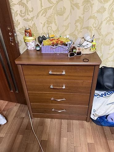Гарнитуры для прихожей: Шкаф-купе + комод, цвет – тёплая древесная фактура (орех/венге) — 6