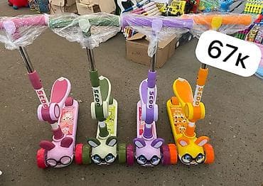 машинка на педалях: Детский самокат, Трёхколёсный, Новый — 1