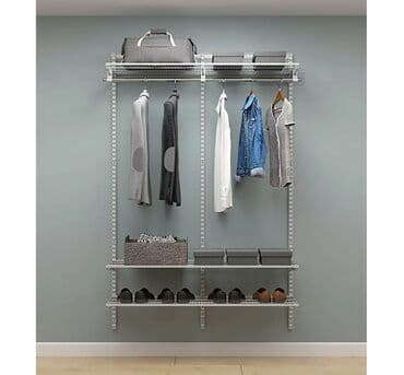 шкафы практик: Гардеробная система ПРАКТИК Home Прихожая Medium 8 белая отличается — 1