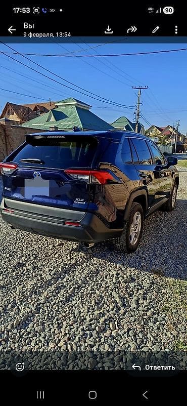 bwb e34: Toyota RAV4 Hybrid XLE (поколение XA50), темно‑синий кроссовер. не — 3