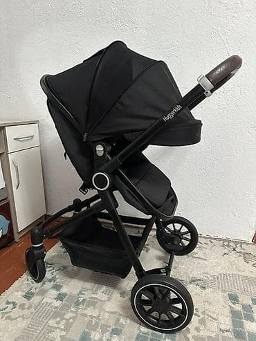 Коляски: Детская коляска-трансформер Huggerkids (шасси + автолюлька+прогулочное — 7