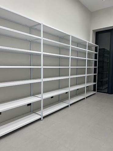 полки стеклянные: Металлические стеллажи для магазина/шоурума - Конструкция: модульная — 4
