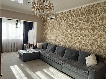 фризер аренда: 3 комнаты, 62 м², Аламедин-1 мкр 105 серия, 5 этаж, Косметический ремонт — 3