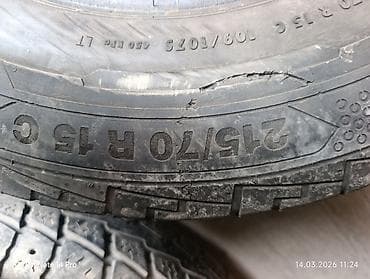 гас балон: Шины 215 / 70 / R 15, Лето, Б/у, Комплект, Легкий коммерческий транспорт (C/LT), Германия, Continental — 4