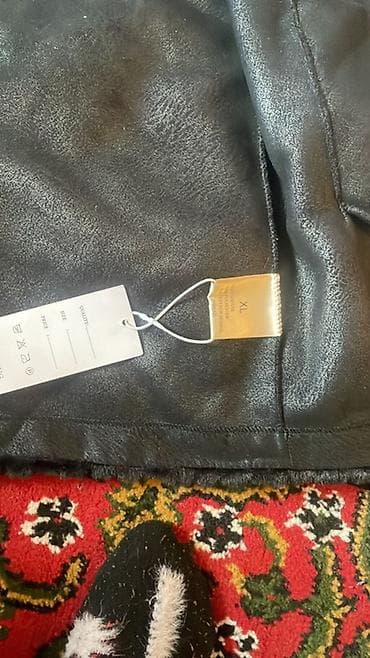 Атайын кийим: Шуба из меха (черная) - Модель: полупальто с диагональной раскладкой — 2