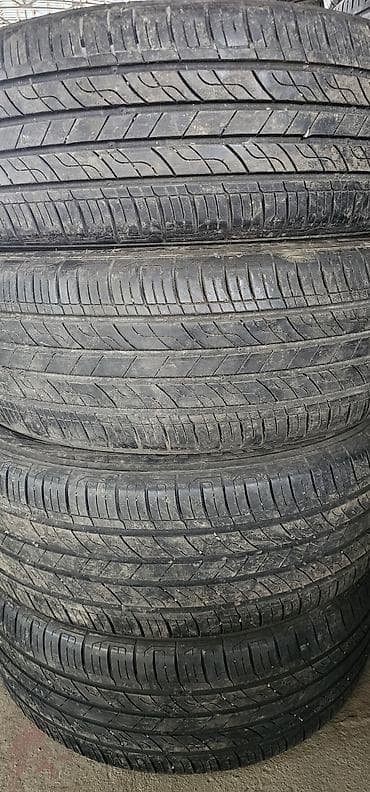Шины 215 / 55 / R 17, Лето, Б/у, Комплект, Легковые, Корея, Kumho