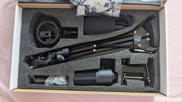 наушники с микрофоном для компьютера: Состояние НОВЫЙ Микрофонный комплект Fifine T669 черный проводной — 3