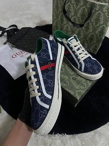 гуччи кеды: Мужские кроссовки, 43, Gucci, Новый, цвет - Синий, Самовывоз, Платная доставка — 3