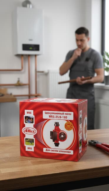 ремонт водяных насосов: Циркуляционный насос для отопления JEMIX WRS-25/8-180 с «мокрым — 1