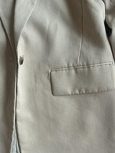 женская пиджак: Блейзер H&M, женский Носили один раз - Цвет: светло-бежевый — 2