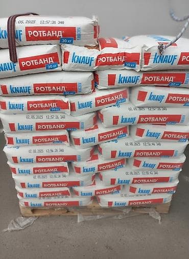 rotband: Штукатурка гипсовая Knauf Rotband в мешках по 30 кг. Предназначена для — 1
