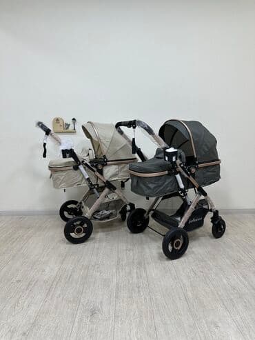 коляска прогулочная новая: Коляска, цвет - Серебристый, Новый — 1
