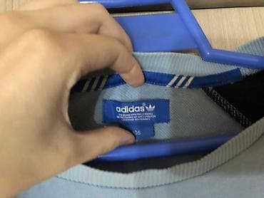 Мужская одежда: Мужская толстовка, Adidas, Новый, цвет - Голубой, Самовывоз — 2