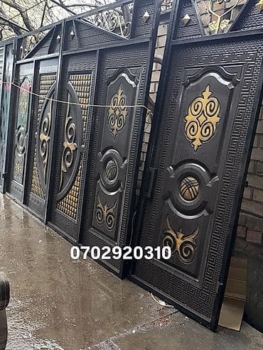 Кованые металлические ворота и калитки - Материал: сталь, ручная
