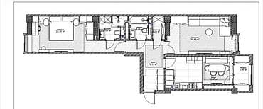 pro group: 2 комнаты, 86 м², Элитка, 9 этаж, Готовая ПСО (под самоотделку) — 3