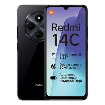 Redmi, Redmi 14C, Б/у, 256 ГБ, цвет - Черный, 2 SIM at lalafo.kg Redmi, Redmi 14C, Б/у, 256 ГБ, цвет - Черный, 2 SIM