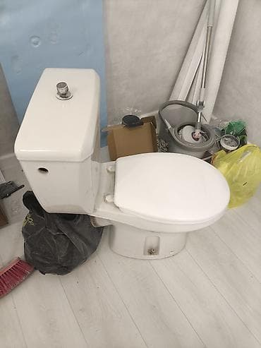 бачок для баня: Унитаз-компакт с бачком и сиденьем — 2