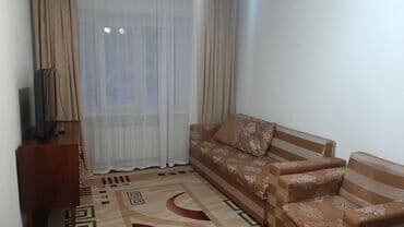 квартира долгосрочная аренда бишкек: 2 комнаты, Без подселения, С мебелью полностью — 1