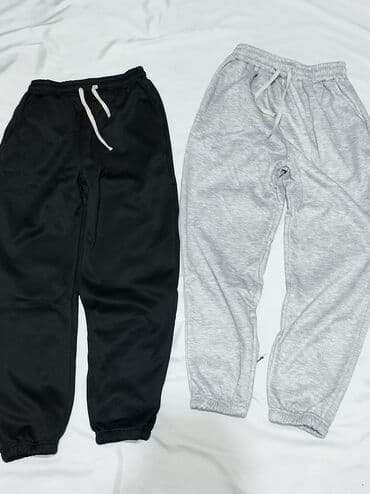 мужской кошелек ручной работы: Свободные мужские спортивные штаны (джоггеры) - Цвета: серый, черный — 1