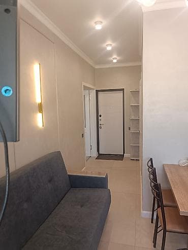 flat osh: 1 комната, 34 м², 12 мкр 106 серия, 9 этаж, Евроремонт — 1