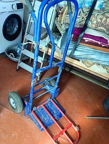 Грузовая тележка (рохля-стойка) с надувными колесами - Конструкция