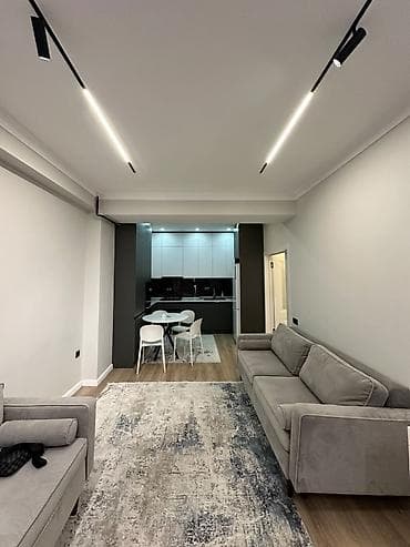 11 микрорайон: 2 комнаты, 62 м², Джал мкр (в т.ч. Верхний, Нижний, Средний) Элитка, 11 этаж, Дизайнерский ремонт — 3