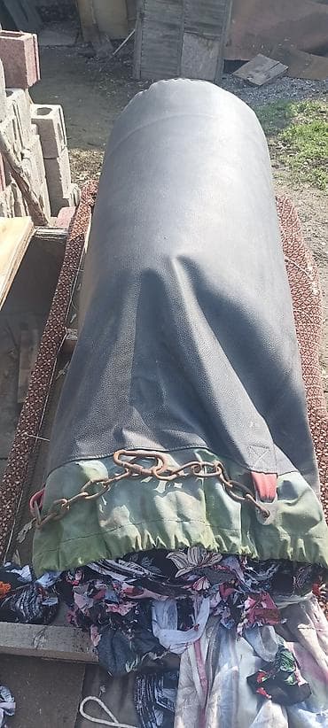 шьем чехлы: Боксёрский мешок подвесной кожа с lx470 сам собирал - Материал — 3