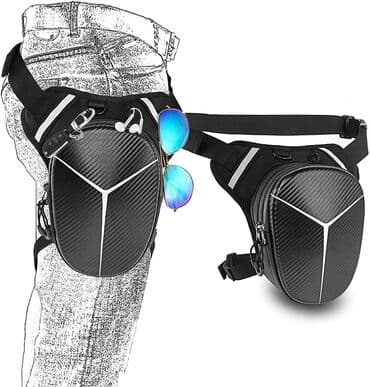 купить золотую цепочку в бишкеке: Модная Водонепроницаемая поясная сумка на бедра, черная универсальная — 1